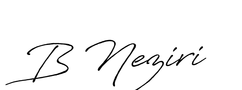 The best way (Antro_Vectra_Bolder) to make a short signature is to pick only two or three words in your name. The name B Neziri include a total of six letters. For converting this name. B Neziri signature style 7 images and pictures png