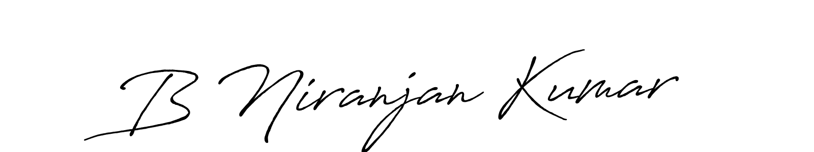 Antro_Vectra_Bolder is a professional signature style that is perfect for those who want to add a touch of class to their signature. It is also a great choice for those who want to make their signature more unique. Get B Niranjan Kumar name to fancy signature for free. B Niranjan Kumar signature style 7 images and pictures png