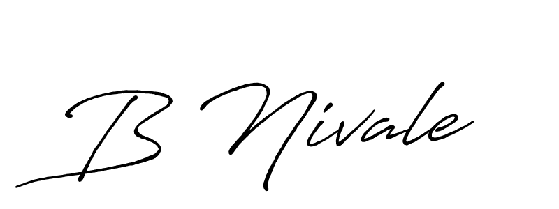 Create a beautiful signature design for name B Nivale. With this signature (Antro_Vectra_Bolder) fonts, you can make a handwritten signature for free. B Nivale signature style 7 images and pictures png