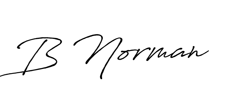 The best way (Antro_Vectra_Bolder) to make a short signature is to pick only two or three words in your name. The name B Norman include a total of six letters. For converting this name. B Norman signature style 7 images and pictures png