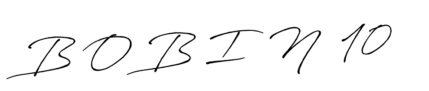 How to make B O B I  N  10 signature? Antro_Vectra_Bolder is a professional autograph style. Create handwritten signature for B O B I  N  10 name. B O B I  N  10 signature style 7 images and pictures png