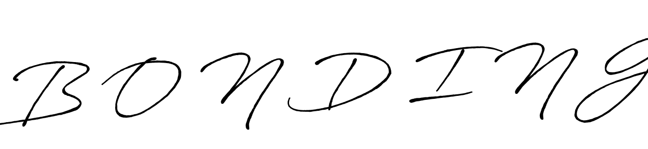 Use a signature maker to create a handwritten signature online. With this signature software, you can design (Antro_Vectra_Bolder) your own signature for name B O N D I N G. B O N D I N G signature style 7 images and pictures png
