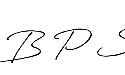 Use a signature maker to create a handwritten signature online. With this signature software, you can design (Antro_Vectra_Bolder) your own signature for name B P S. B P S signature style 7 images and pictures png