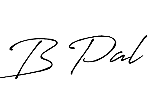 Design your own signature with our free online signature maker. With this signature software, you can create a handwritten (Antro_Vectra_Bolder) signature for name B Pal. B Pal signature style 7 images and pictures png