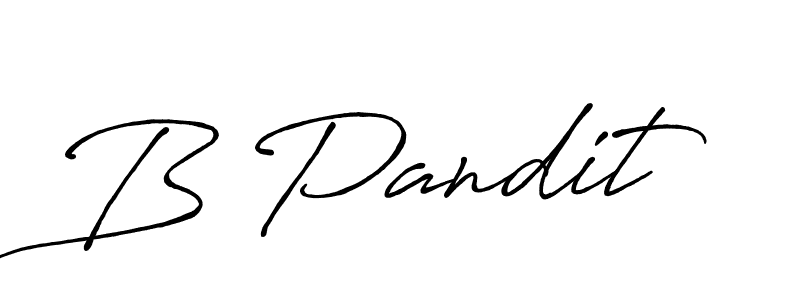 Make a beautiful signature design for name B Pandit. With this signature (Antro_Vectra_Bolder) style, you can create a handwritten signature for free. B Pandit signature style 7 images and pictures png