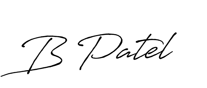 Also You can easily find your signature by using the search form. We will create B Patel name handwritten signature images for you free of cost using Antro_Vectra_Bolder sign style. B Patel signature style 7 images and pictures png