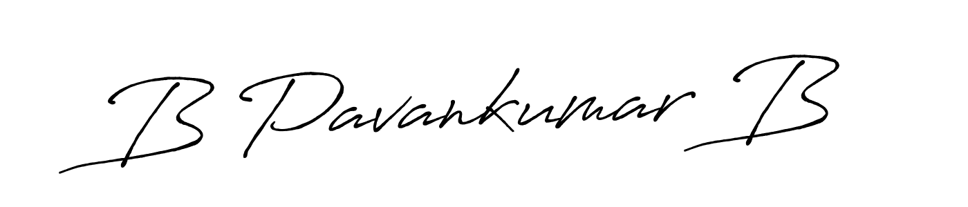 Use a signature maker to create a handwritten signature online. With this signature software, you can design (Antro_Vectra_Bolder) your own signature for name B Pavankumar B. B Pavankumar B signature style 7 images and pictures png