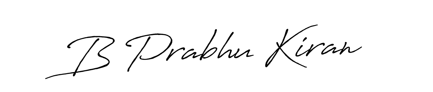 Make a beautiful signature design for name B Prabhu Kiran. Use this online signature maker to create a handwritten signature for free. B Prabhu Kiran signature style 7 images and pictures png