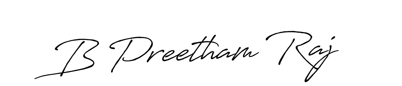 It looks lik you need a new signature style for name B Preetham Raj. Design unique handwritten (Antro_Vectra_Bolder) signature with our free signature maker in just a few clicks. B Preetham Raj signature style 7 images and pictures png