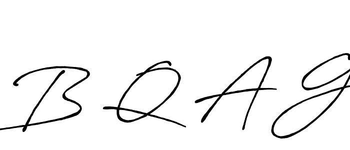 Also we have B Q A G name is the best signature style. Create professional handwritten signature collection using Antro_Vectra_Bolder autograph style. B Q A G signature style 7 images and pictures png
