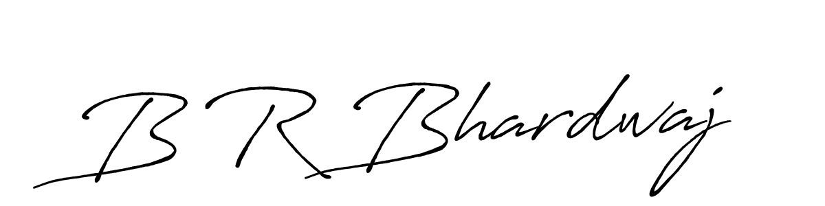 Use a signature maker to create a handwritten signature online. With this signature software, you can design (Antro_Vectra_Bolder) your own signature for name B R Bhardwaj. B R Bhardwaj signature style 7 images and pictures png