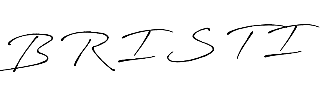 B R I S T I stylish signature style. Best Handwritten Sign (Antro_Vectra_Bolder) for my name. Handwritten Signature Collection Ideas for my name B R I S T I. B R I S T I signature style 7 images and pictures png