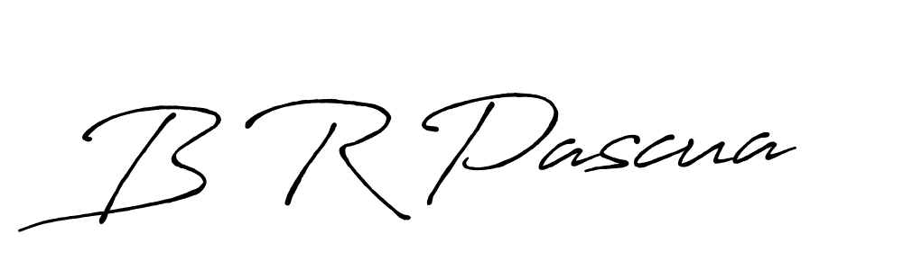 Make a beautiful signature design for name B R Pascua. With this signature (Antro_Vectra_Bolder) style, you can create a handwritten signature for free. B R Pascua signature style 7 images and pictures png