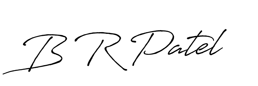 Use a signature maker to create a handwritten signature online. With this signature software, you can design (Antro_Vectra_Bolder) your own signature for name B R Patel. B R Patel signature style 7 images and pictures png