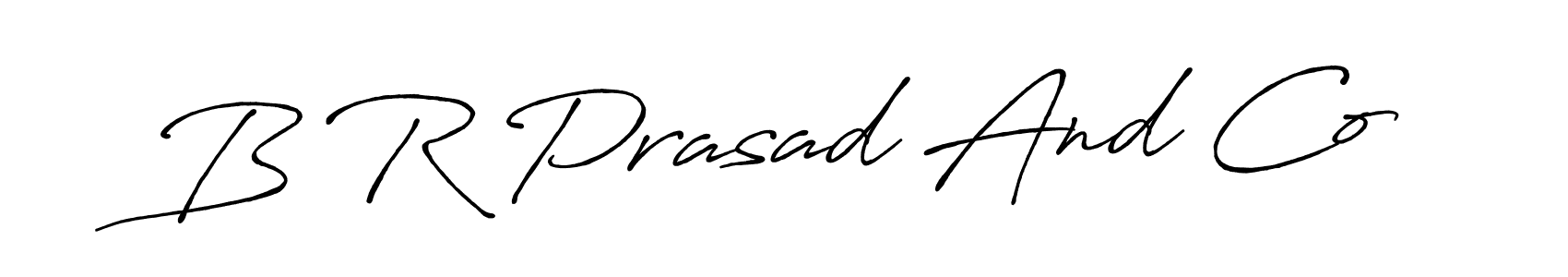 Use a signature maker to create a handwritten signature online. With this signature software, you can design (Antro_Vectra_Bolder) your own signature for name B R Prasad And Co. B R Prasad And Co signature style 7 images and pictures png