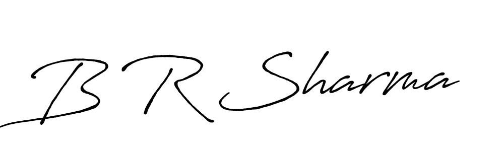 Make a beautiful signature design for name B R Sharma. With this signature (Antro_Vectra_Bolder) style, you can create a handwritten signature for free. B R Sharma signature style 7 images and pictures png