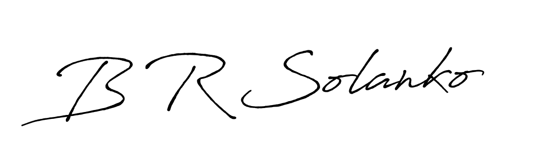 B R Solanko stylish signature style. Best Handwritten Sign (Antro_Vectra_Bolder) for my name. Handwritten Signature Collection Ideas for my name B R Solanko. B R Solanko signature style 7 images and pictures png