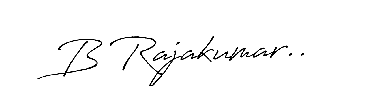 Use a signature maker to create a handwritten signature online. With this signature software, you can design (Antro_Vectra_Bolder) your own signature for name B Rajakumar... B Rajakumar.. signature style 7 images and pictures png