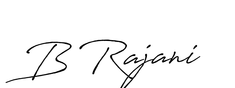 if you are searching for the best signature style for your name B Rajani. so please give up your signature search. here we have designed multiple signature styles  using Antro_Vectra_Bolder. B Rajani signature style 7 images and pictures png