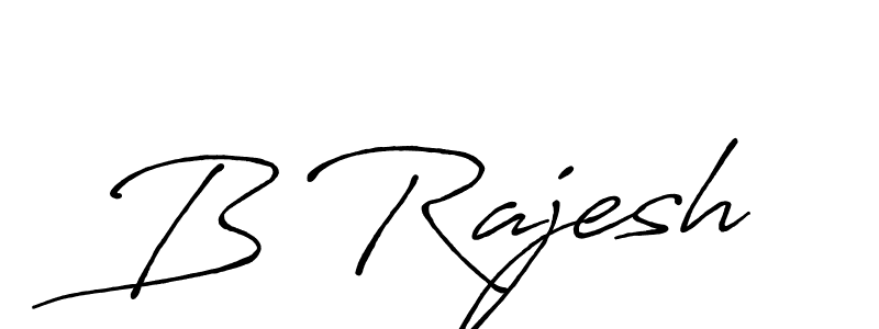 How to make B Rajesh signature? Antro_Vectra_Bolder is a professional autograph style. Create handwritten signature for B Rajesh name. B Rajesh signature style 7 images and pictures png