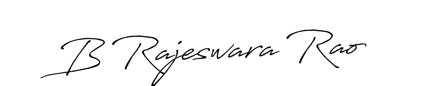 Create a beautiful signature design for name B Rajeswara Rao. With this signature (Antro_Vectra_Bolder) fonts, you can make a handwritten signature for free. B Rajeswara Rao signature style 7 images and pictures png