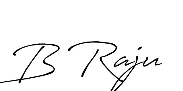 How to make B Raju name signature. Use Antro_Vectra_Bolder style for creating short signs online. This is the latest handwritten sign. B Raju signature style 7 images and pictures png