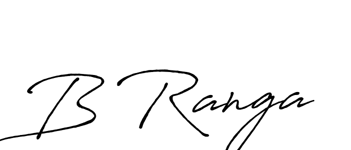You should practise on your own different ways (Antro_Vectra_Bolder) to write your name (B Ranga) in signature. don't let someone else do it for you. B Ranga signature style 7 images and pictures png