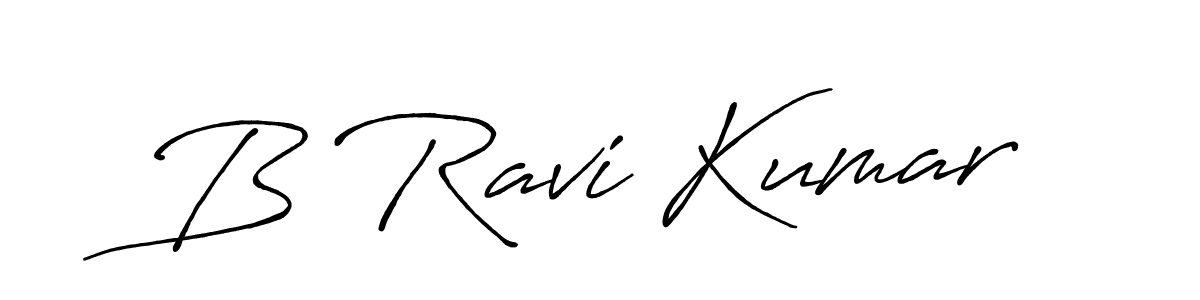 Also we have B Ravi Kumar name is the best signature style. Create professional handwritten signature collection using Antro_Vectra_Bolder autograph style. B Ravi Kumar signature style 7 images and pictures png