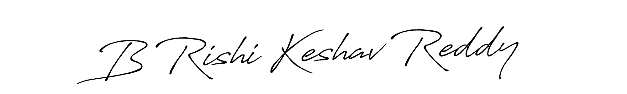 Design your own signature with our free online signature maker. With this signature software, you can create a handwritten (Antro_Vectra_Bolder) signature for name B Rishi Keshav Reddy. B Rishi Keshav Reddy signature style 7 images and pictures png