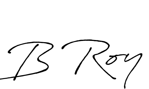 Use a signature maker to create a handwritten signature online. With this signature software, you can design (Antro_Vectra_Bolder) your own signature for name B Roy. B Roy signature style 7 images and pictures png