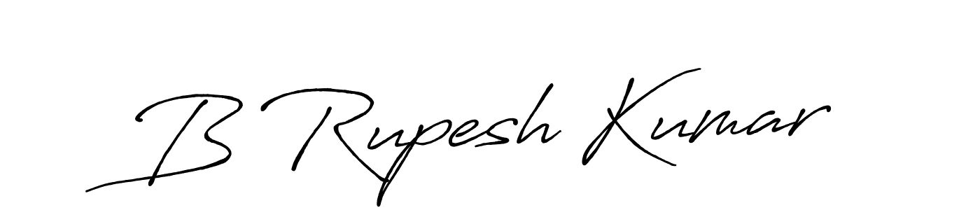 Design your own signature with our free online signature maker. With this signature software, you can create a handwritten (Antro_Vectra_Bolder) signature for name B Rupesh Kumar. B Rupesh Kumar signature style 7 images and pictures png