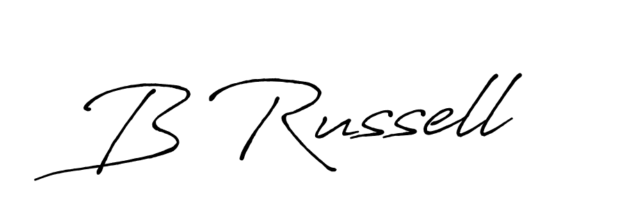 Also we have B Russell name is the best signature style. Create professional handwritten signature collection using Antro_Vectra_Bolder autograph style. B Russell signature style 7 images and pictures png