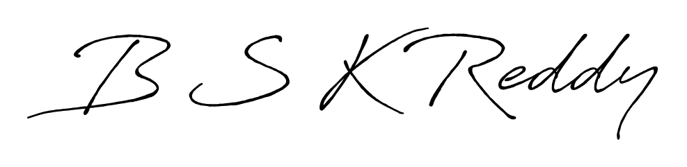 Express your personality with a custom B S K Reddy signature crafted with Antro_Vectra_Bolder typography. Free transparent PNG download available. B S K Reddy signature style 7 images and pictures png