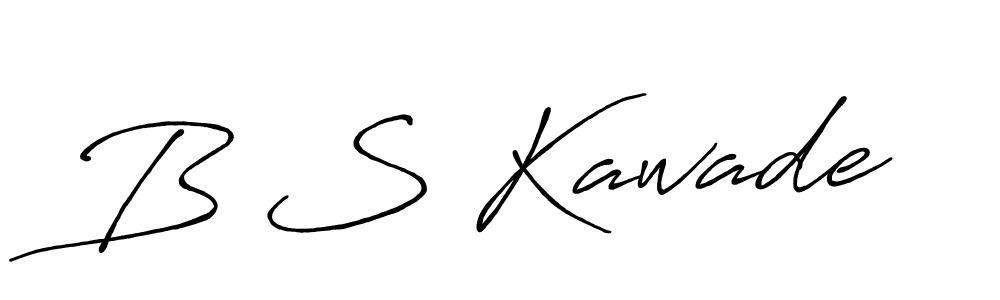 Also we have B S Kawade name is the best signature style. Create professional handwritten signature collection using Antro_Vectra_Bolder autograph style. B S Kawade signature style 7 images and pictures png