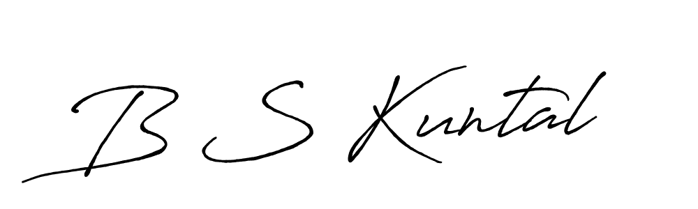 How to Draw B S Kuntal signature style? Antro_Vectra_Bolder is a latest design signature styles for name B S Kuntal. B S Kuntal signature style 7 images and pictures png