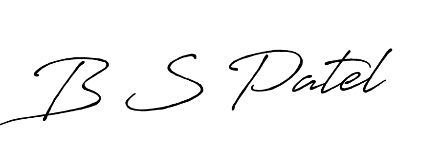 Similarly Antro_Vectra_Bolder is the best handwritten signature design. Signature creator online .You can use it as an online autograph creator for name B S Patel. B S Patel signature style 7 images and pictures png