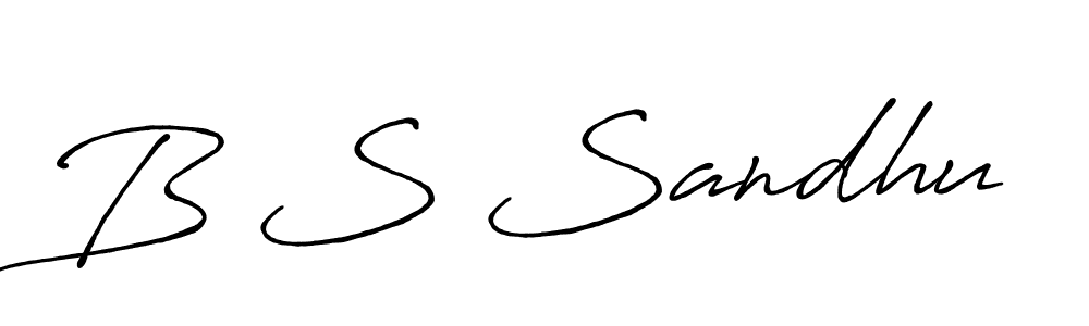 Use a signature maker to create a handwritten signature online. With this signature software, you can design (Antro_Vectra_Bolder) your own signature for name B S Sandhu. B S Sandhu signature style 7 images and pictures png