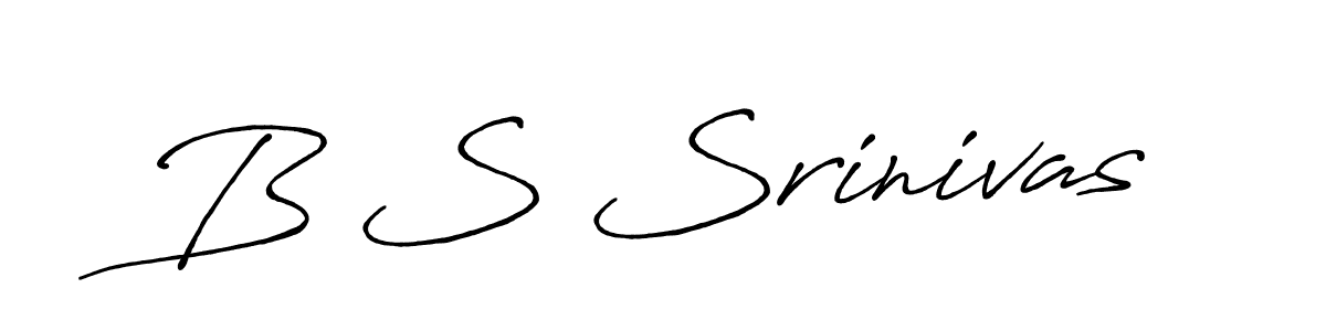 Best and Professional Signature Style for B S Srinivas. Antro_Vectra_Bolder Best Signature Style Collection. B S Srinivas signature style 7 images and pictures png