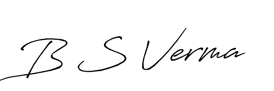 How to make B S Verma name signature. Use Antro_Vectra_Bolder style for creating short signs online. This is the latest handwritten sign. B S Verma signature style 7 images and pictures png