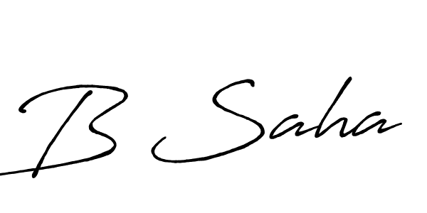Make a beautiful signature design for name B Saha. Use this online signature maker to create a handwritten signature for free. B Saha signature style 7 images and pictures png