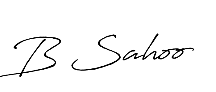 How to make B Sahoo name signature. Use Antro_Vectra_Bolder style for creating short signs online. This is the latest handwritten sign. B Sahoo signature style 7 images and pictures png