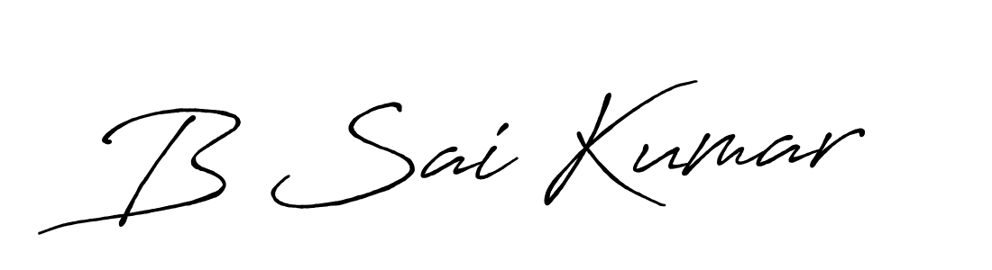 B Sai Kumar stylish signature style. Best Handwritten Sign (Antro_Vectra_Bolder) for my name. Handwritten Signature Collection Ideas for my name B Sai Kumar. B Sai Kumar signature style 7 images and pictures png