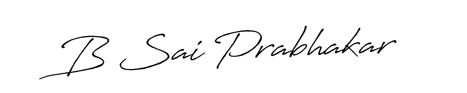 How to make B Sai Prabhakar signature? Antro_Vectra_Bolder is a professional autograph style. Create handwritten signature for B Sai Prabhakar name. B Sai Prabhakar signature style 7 images and pictures png