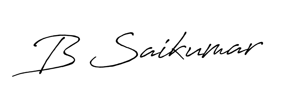 if you are searching for the best signature style for your name B Saikumar. so please give up your signature search. here we have designed multiple signature styles  using Antro_Vectra_Bolder. B Saikumar signature style 7 images and pictures png