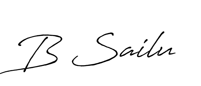 Best and Professional Signature Style for B Sailu. Antro_Vectra_Bolder Best Signature Style Collection. B Sailu signature style 7 images and pictures png