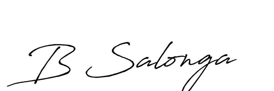 if you are searching for the best signature style for your name B Salonga. so please give up your signature search. here we have designed multiple signature styles  using Antro_Vectra_Bolder. B Salonga signature style 7 images and pictures png