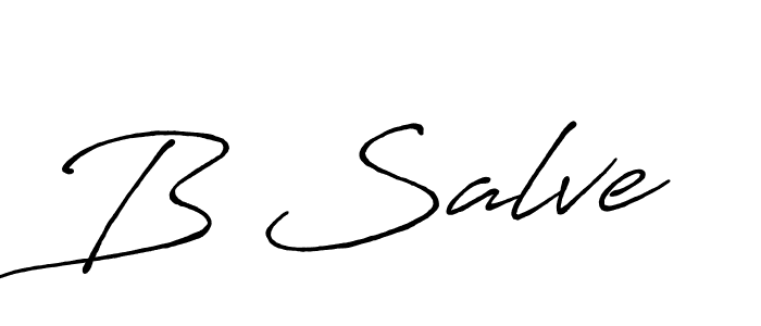 B Salve stylish signature style. Best Handwritten Sign (Antro_Vectra_Bolder) for my name. Handwritten Signature Collection Ideas for my name B Salve. B Salve signature style 7 images and pictures png