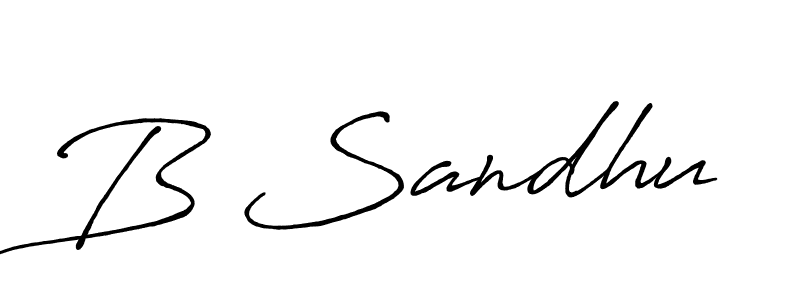 Also You can easily find your signature by using the search form. We will create B Sandhu name handwritten signature images for you free of cost using Antro_Vectra_Bolder sign style. B Sandhu signature style 7 images and pictures png