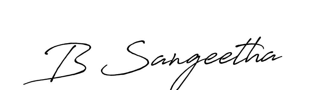Also You can easily find your signature by using the search form. We will create B Sangeetha name handwritten signature images for you free of cost using Antro_Vectra_Bolder sign style. B Sangeetha signature style 7 images and pictures png