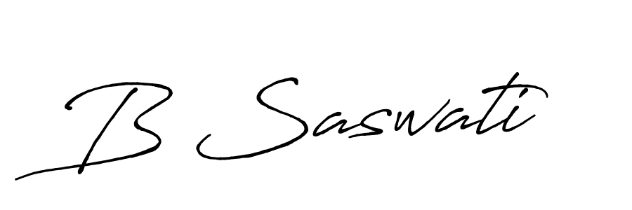 B Saswati stylish signature style. Best Handwritten Sign (Antro_Vectra_Bolder) for my name. Handwritten Signature Collection Ideas for my name B Saswati. B Saswati signature style 7 images and pictures png